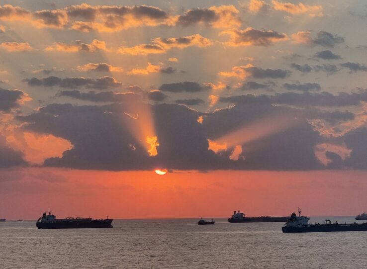Thamaraikkannan Vengadasalamoorthi Ocean Vessels Fleet Sunset